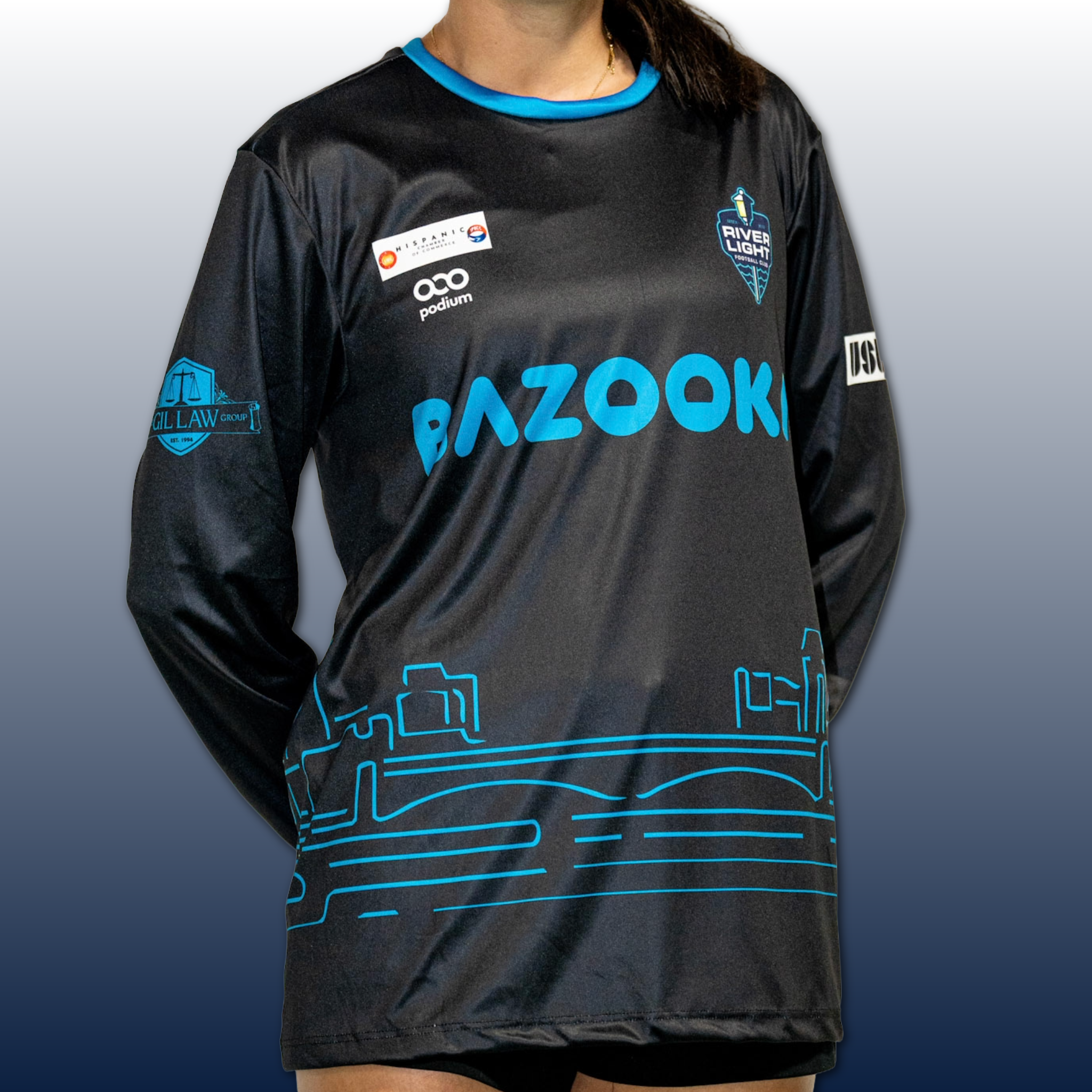 Youth River Light FC Black Skyline Jersey