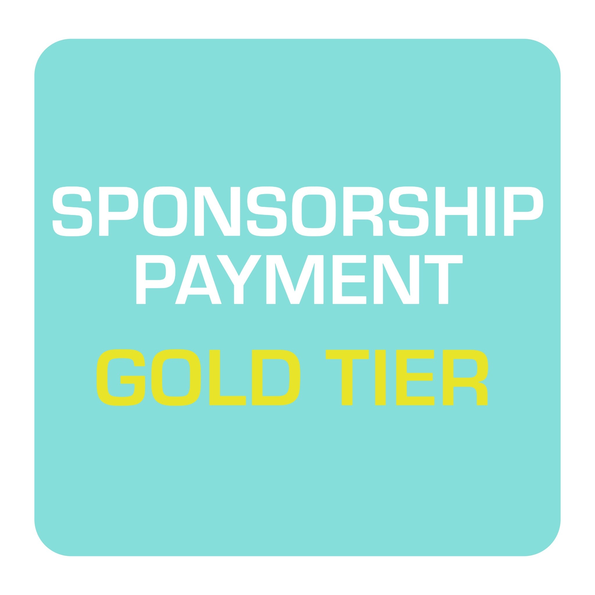 Gold Tier Sponsorship